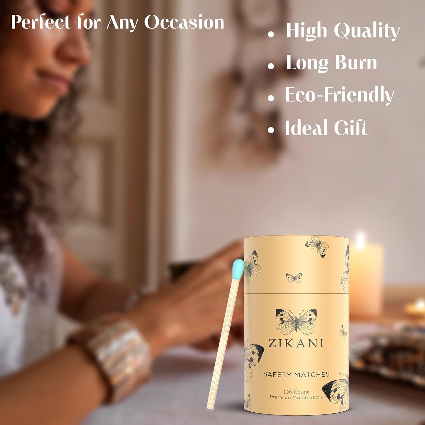 ZIKANI Blue Tip Matches – Premium Matches for All Your Needs
