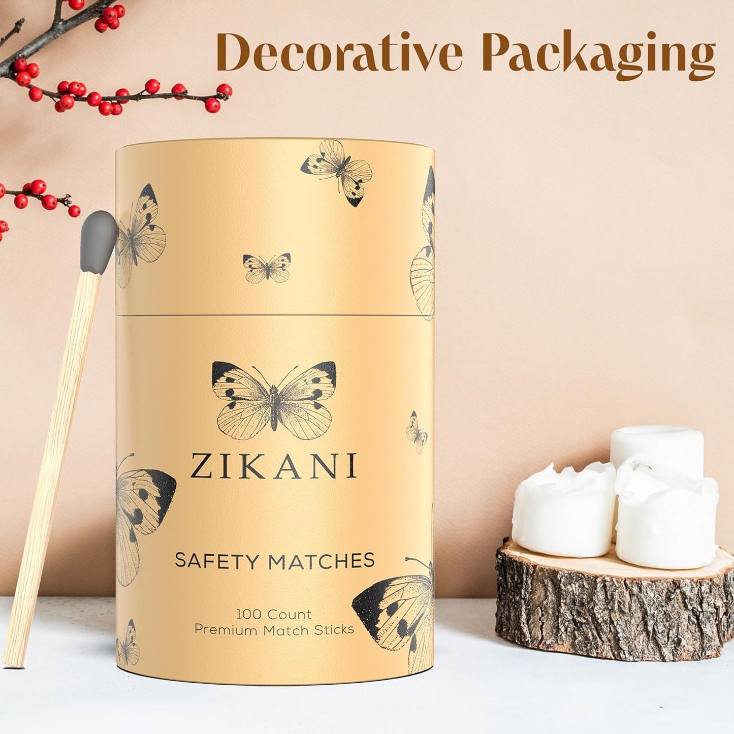 ZIKANI Grey Tip Matches – High-Quality Matches for Every Need