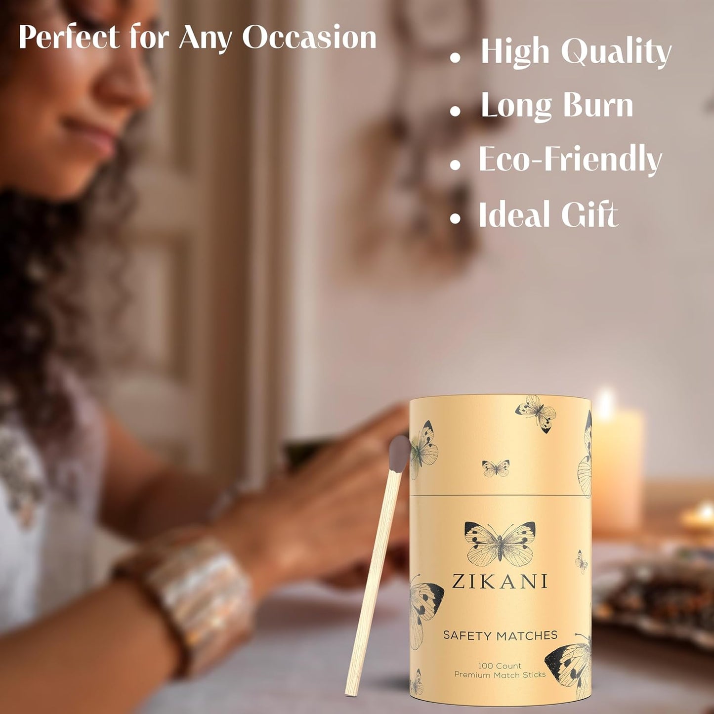 ZIKANI Grey Tip Matches – High-Quality Matches for Every Need