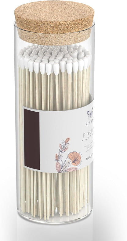 ZIKANI White Tip Fireplace Matches – Premium Long-Lasting Matches