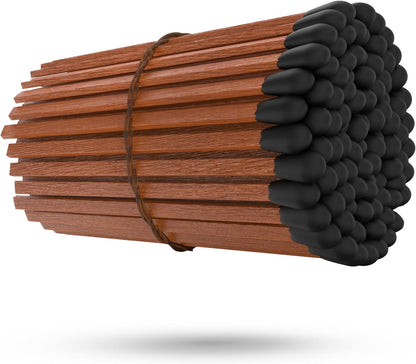 ZIKANI Espresso Stick Black Tip Matches – Premium Decorative Matches