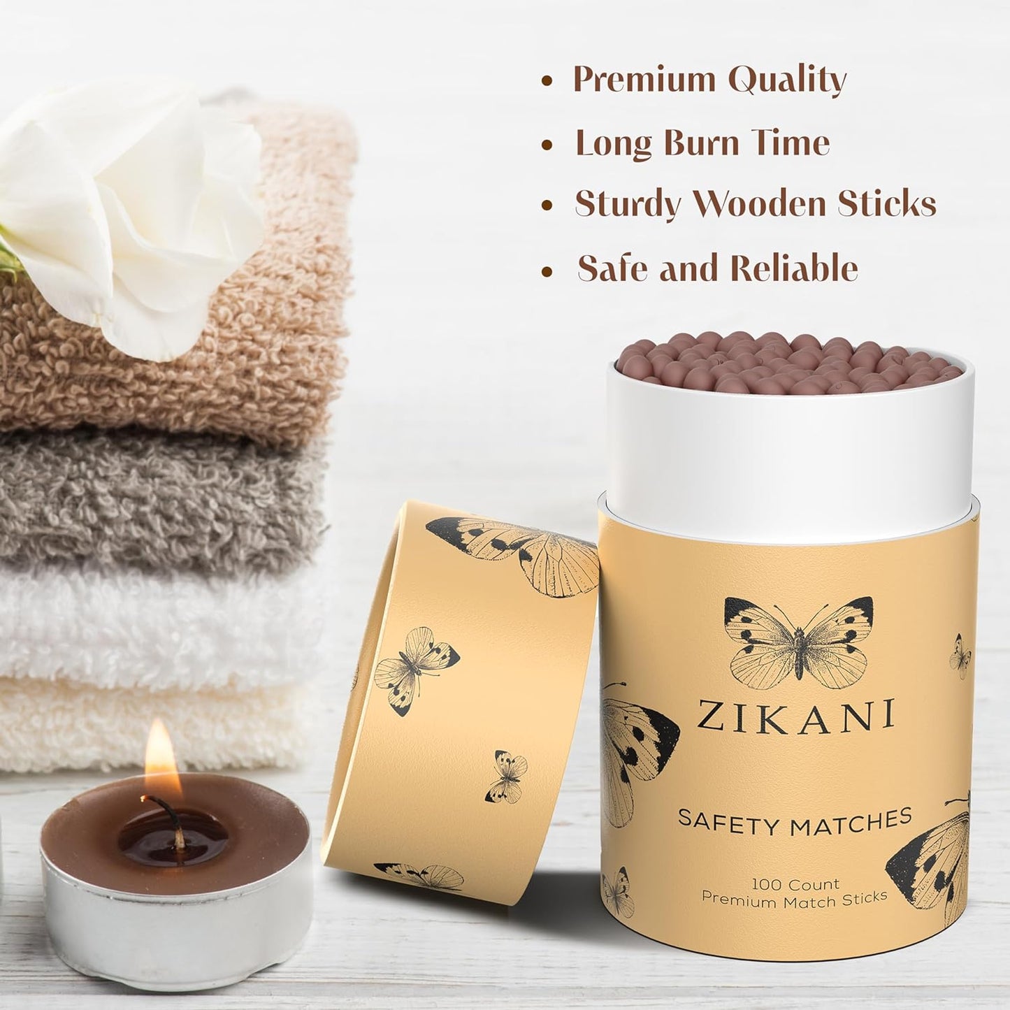 ZIKANI Brown Tip Matches – Stylish Matches for Every Occasion