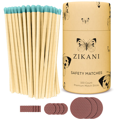 ZIKANI 4" Blue Tip Matches
