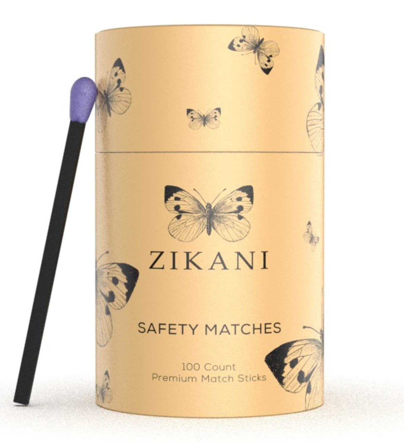 ZIKANI Black Stick & Lavender Tip Matches