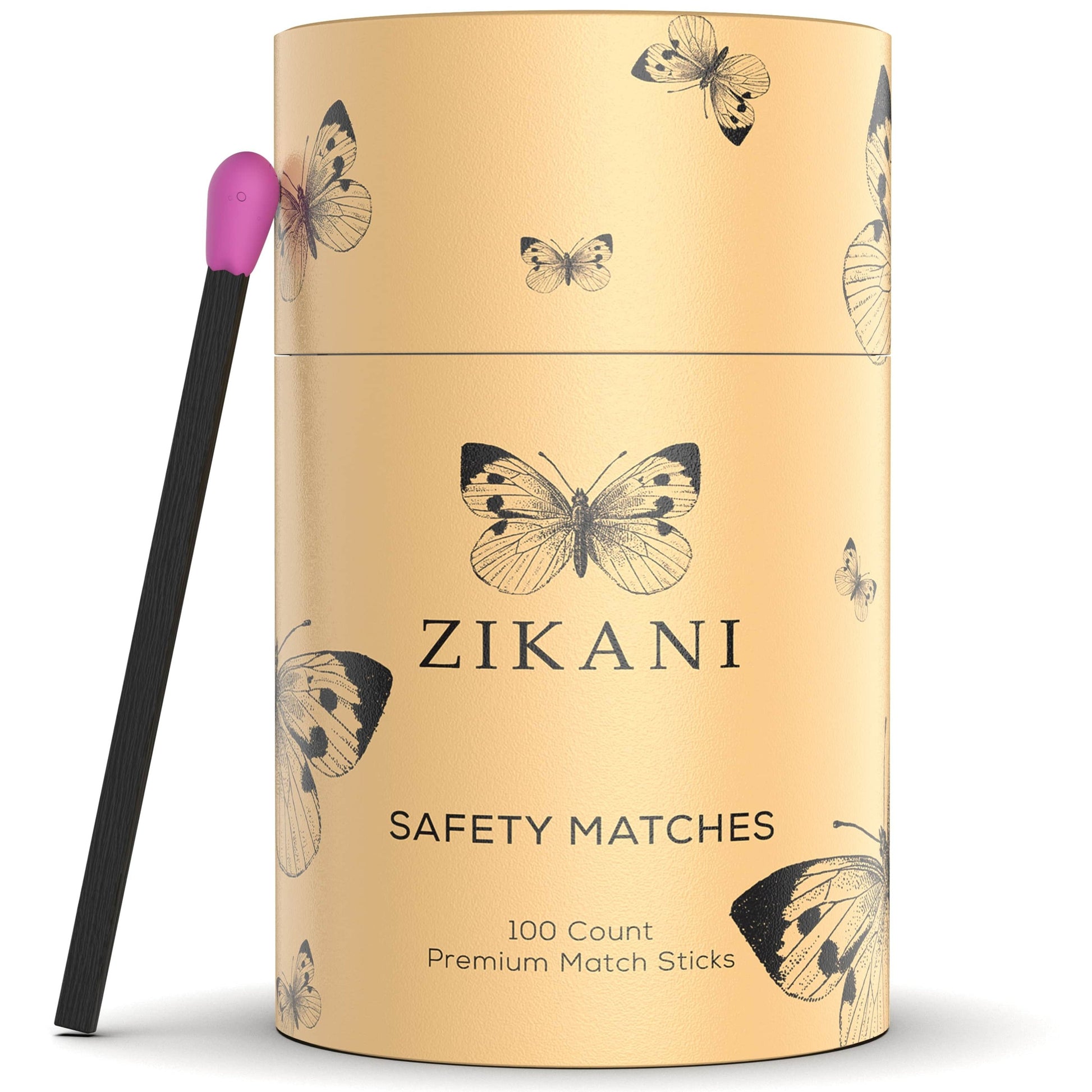 ZIKANI Black Stick & Pink Tip Matches- Trendy Matches for Any Occasion