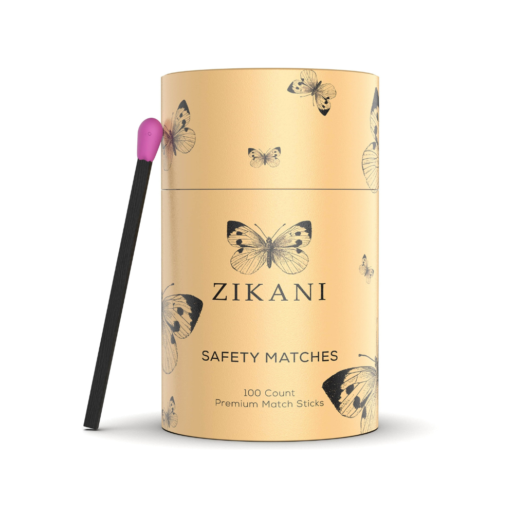 ZIKANI Black Stick & Pink Tip Matches- Trendy Matches for Any Occasion