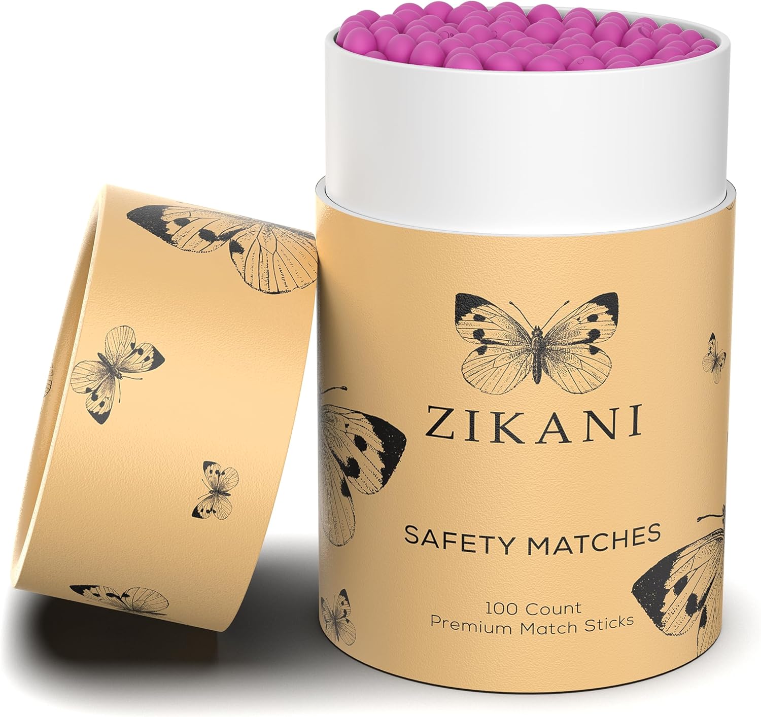 ZIKANI Black Stick & Pink Tip Matches- Trendy Matches for Any Occasion